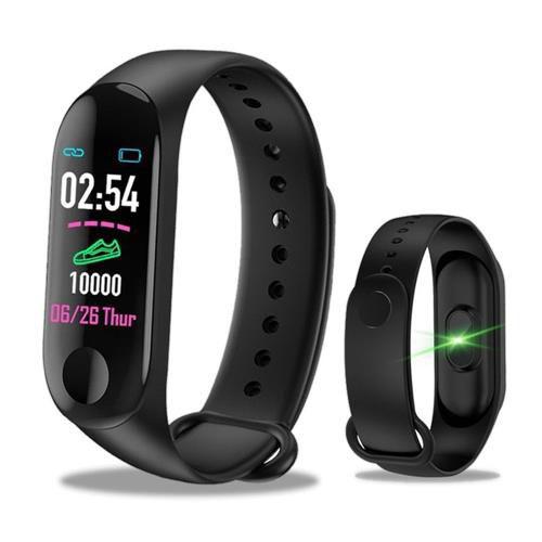 Smartband Inteligente Preta M3 Monitor Cardiaco e Pressão - Atlantis