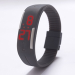 Assista Silicone LED vermelho Sport Watch Toque dos homens Unisex Luxo marca de moda Top