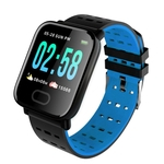 Smartwatch Assista Bluelans A6 Tela Colorida Bluetooth Monitor De Sono Freqüência Cardíaca Pedômetro Pulseira Inteligente