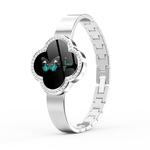 Smartwatch Assista Bluelans S6 Clover Dial Ultra-slim Pulseira De Metal Monitor De Freqüência Cardíaca Mulheres Pulseira Inteligente