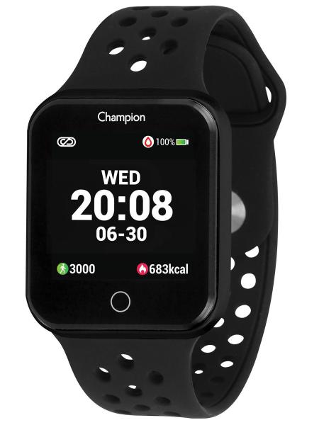 Smartwatch Champion Preto Bluetooth Puls. Preta Ch50006p