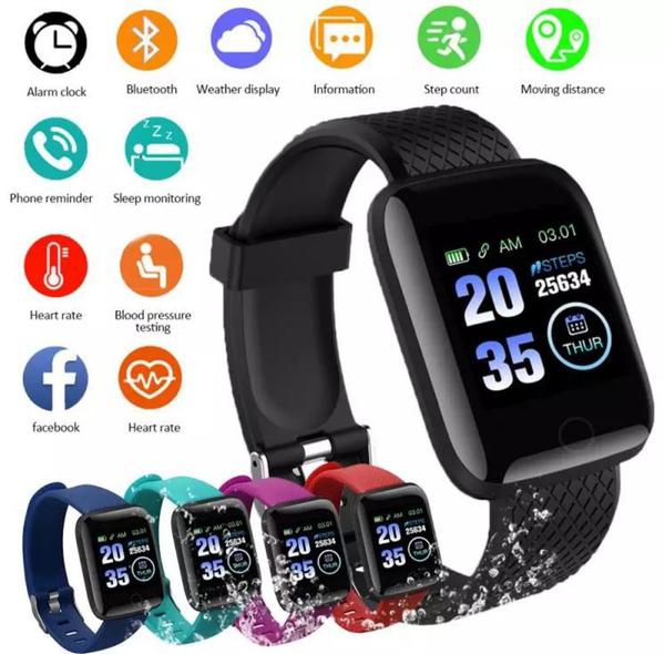 Smartwatch D13 Relógio Inteligente Ritmo Cardíaco Pressão Arterial Calorias Marca Passos Bracelete - Fitpro