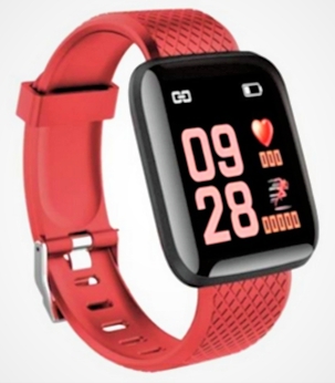 SmartWatch D13 Vermelho Redes Sociais - Tomate