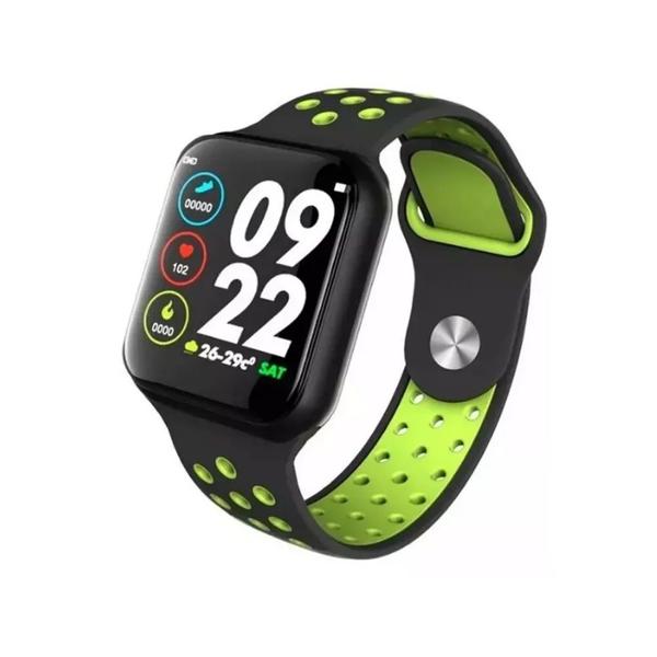 Smartwatch F8 Relógio Inteligente Android IOS - Preto e Verde - Hero Band B57