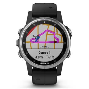 Smartwatch Fênix 5S Plus Garmin Resistente à Água com GPS e Bluetooth – Preto
