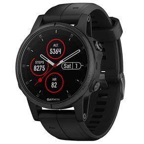 Smartwatch Fenix 5S Plus Safira Garmin Resistente à Água com GPS e Bluetooth – Preto