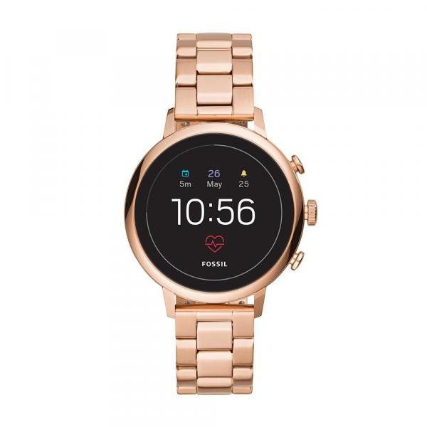 Smartwatch Fossil Generation 4 Feminino Rosé - FTW6018/1JI