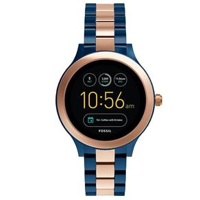 Smartwatch Fossil Q Feminino Azul e Rosé - FTW6002/1AI