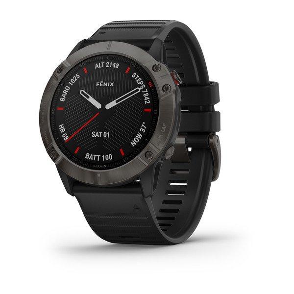 Smartwatch GPS Multiesportivo Premium Garmin com Monitoramento Cardíaco no Pulso Fênix 6 com Pulso OX, Mapa TOPO Am. Latina, Música