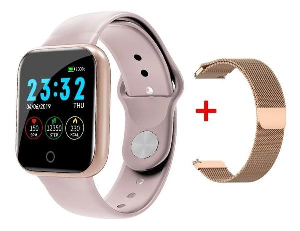 Smartwatch I5 com Monitoramento Fitness Rosa - Atlantis