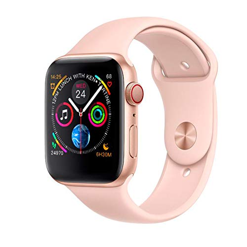 Smartwatch Iwo 8 Rosa Relógio Inteligente 44mm Serie 4 2019