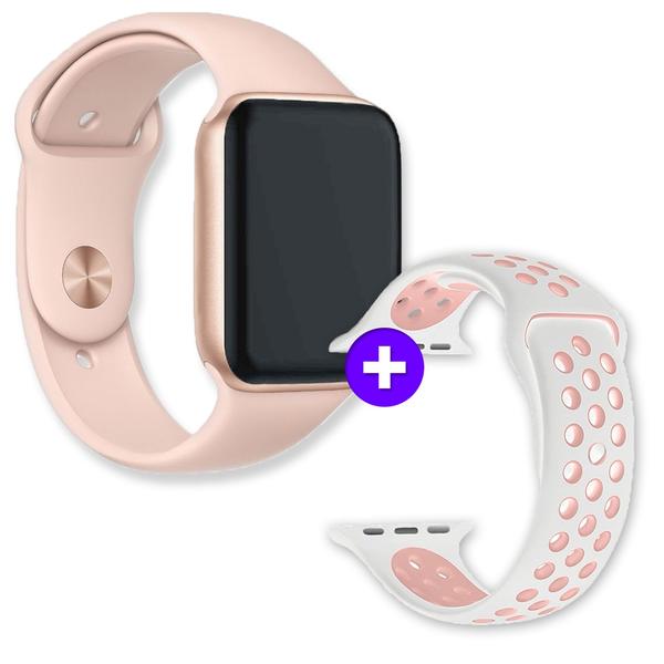 SmartWatch IWO10 44mm Compatível Android e IOS Lançamento 2019 Rosa