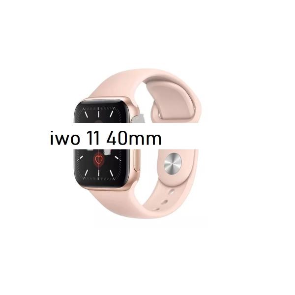 Smartwatch Iwo11 Rose 40 Mm Bluetooth Carregamento Sem Fio Tela de Toque Chamada - 3dimports