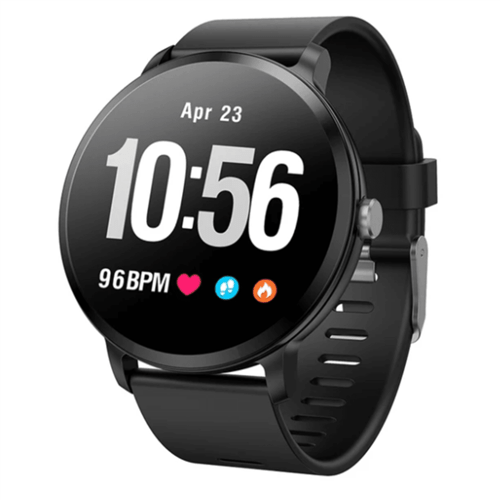 Smartwatch Lemfo Real-Tempo de Freqüência Cardíaca Monitor de Pressão... (Preto)