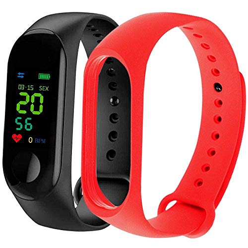 Smartwatch M3 Bracelete Relógio Inteligente Bluetooth Unissex Tuguir 2 Pulseiras