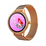 SmartWatch M8 Feminino Pulseira Metal Dourada