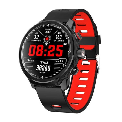 Smartwatch Magnus Stratos - Preto/vermelho