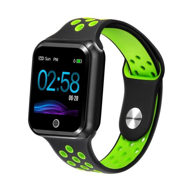 Smartwatch Midi Md-s226 Relógio Fitness Ios Android Pressão Arterial Ip67 1,3" Preto C/ Verde