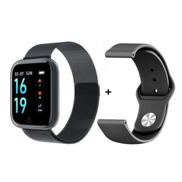 Smartwatch P70 Relógio Inteligente Ios Android Sports Preto