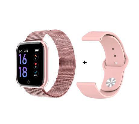 Smartwatch P70 Relógio Inteligente Ios Android Sports Rose