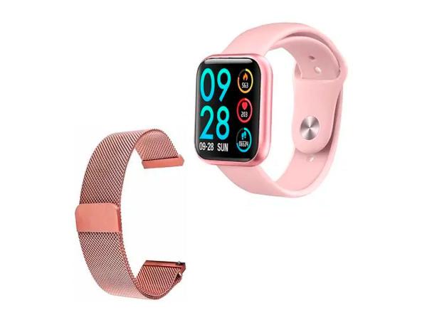 Smartwatch P80 Feminino com Duas Pulseiras - Smart Bracelet