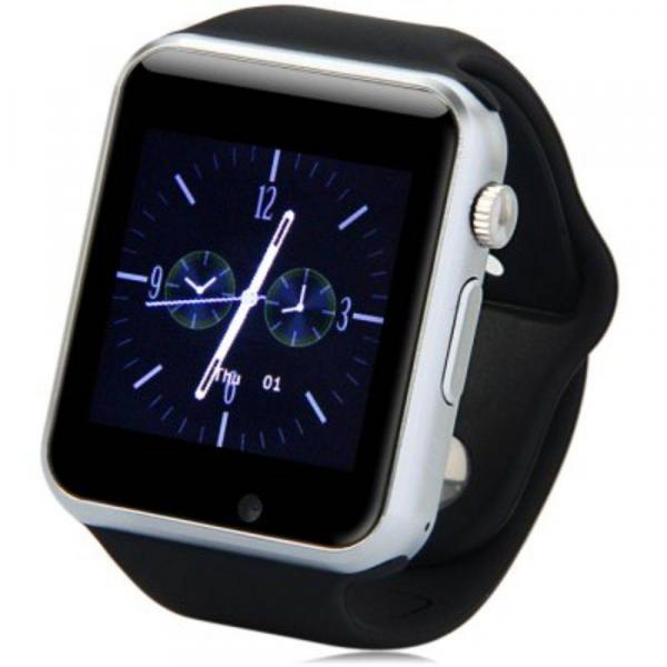 Smartwatch Phone A1 Relógio Inteligente Bluetooth Android -Azul Prata - Mega Page