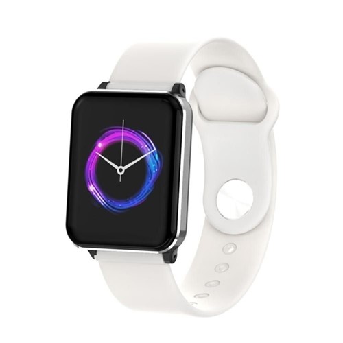 Smartwatch Relógio Eletrônico A8 Pró - 43Mm (Branco Silicone)