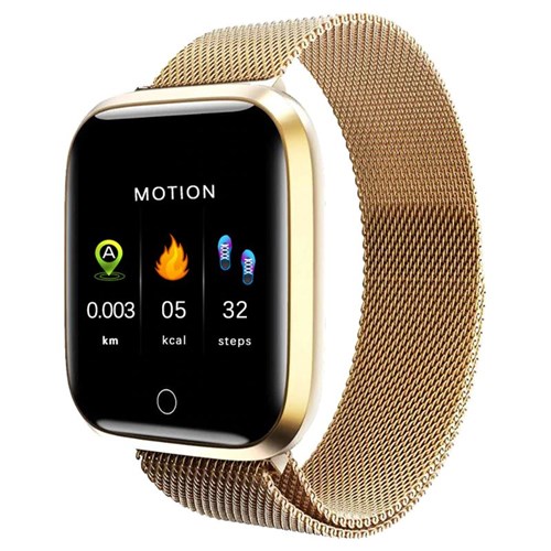 Smartwatch Relógio Eletrônico A8 Pró (Dourado - Aço)