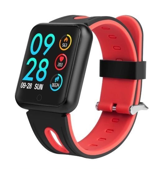 Smartwatch Relógio Eletrônico Cf Ip68 (Vermelho - Silicone)