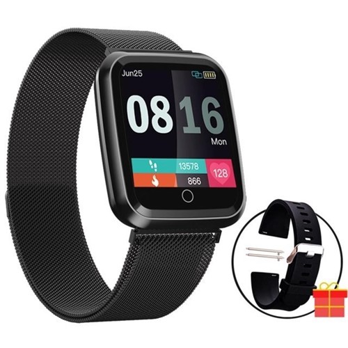Smartwatch Relógio Eletrônico Cf N99 + Pulseira Extra (Preto)