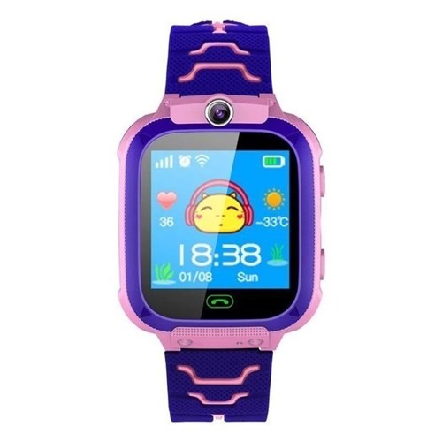 Smartwatch Relógio Eletrônico Infantil - Sos Inteligente (Rosa)