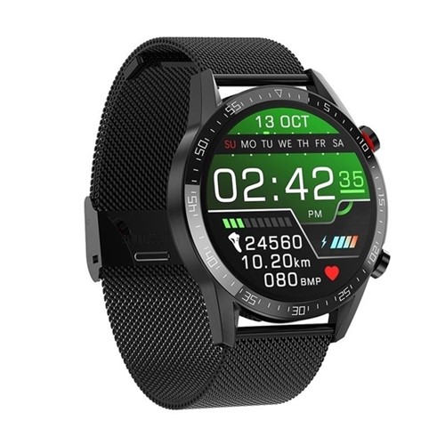 Smartwatch Relógio Eletrônico L13 Full - 46Mm (Preto - Malha)
