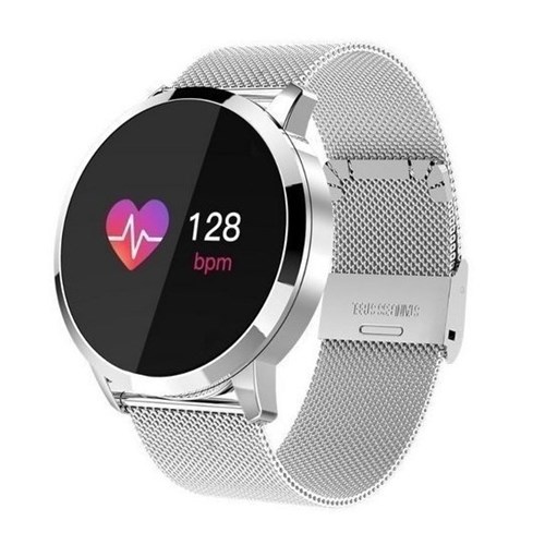 Smartwatch Relógio Eletrônico Q8 Gear (Prata - Aço)