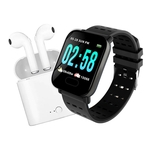 Smartwatch Relogio Inteligente A6 C/Monitor Cardíaco Android Ios + Fone sem Fio