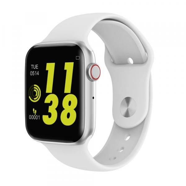 SMARTWATCH RELÓGIO INTELIGENTE I W o 8 LITE 44mm TELA TOUCH SCREEN - BRANCO - Smarttecnilogia