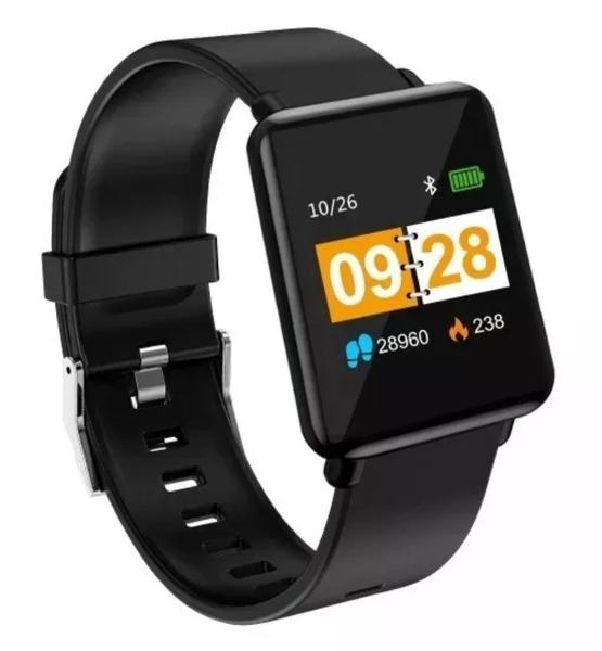 Relógio Inteligente Smartwatch J10 Preto Bluetooth Notificações