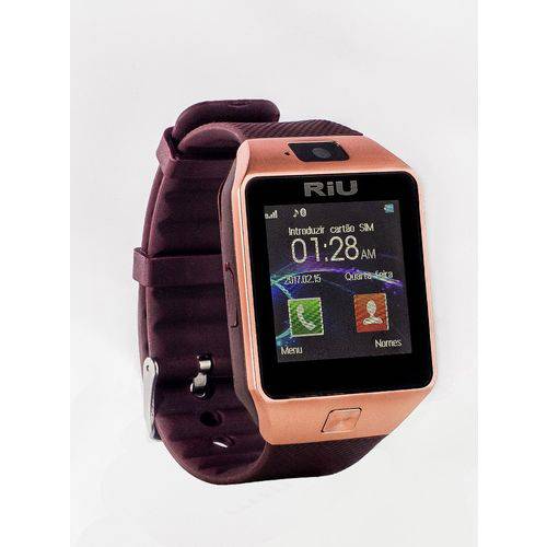 Smartwatch Riu Câmera 2.0 MP Bluetooth Conectividade Redes Sociais