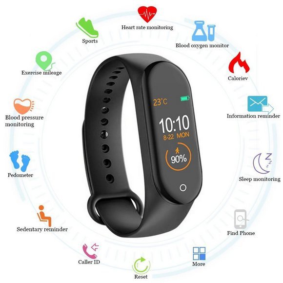 Smartwatch Smartband M4 - Atlantis