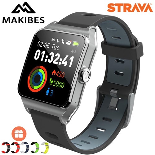 Smartwatch Strava GPS Sport Pro M23 / Cinza