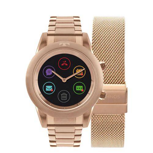 Smartwatch Technos - Connect Duo Feminino - Po1ae/4p