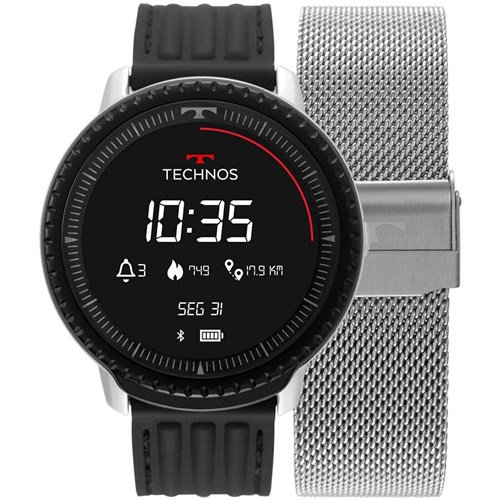 Smartwatch Technos Connect Id Prata - L5Ab/4P