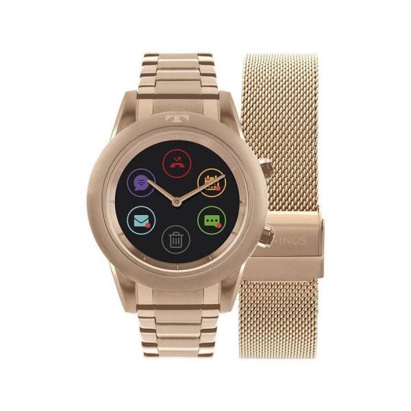 Smartwatch Technos Feminino Ref: P01ae/4p Connect Duo Rosé