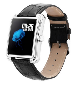 SmartWatch V60 Executivo Pulseira em Couro Whats Face Instagram Notificações - Smart Bracelet