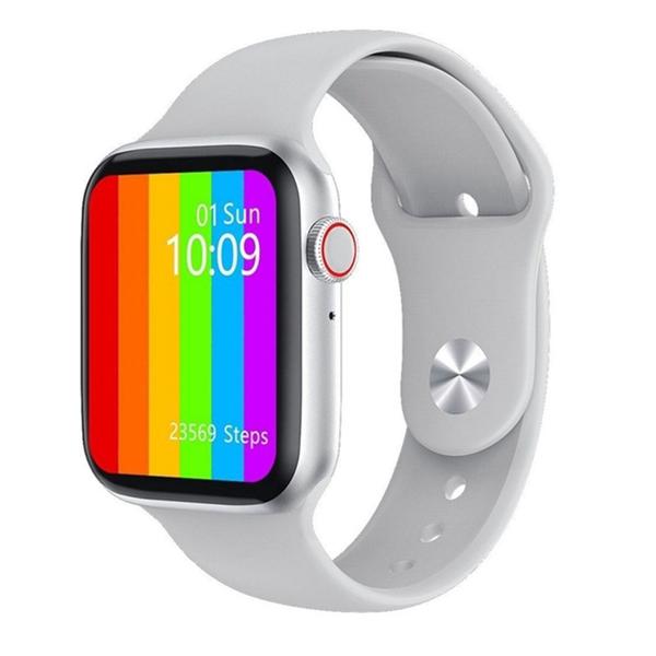 Smartwatch W26 12 Lite Branco Troca Pulseira a Prova Dagua Faz Ligação Tela Infinita