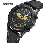 SMEETO best-seller de moda coreano morcego relógio cinto de silicone Lazer à prova d 'água dos homens esportes relógio de quartzo