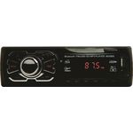 Som Automotivo Rádio Fm Mp3 Bluetooth USB SD FirstOption Preto Display Vermelho