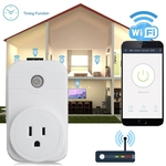 Smart Wifi Socket Remote Control Switch Timer Power Plug Para Android iOS 0