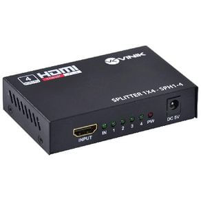 Splitter Hdmi 1 Entradas 4 Saídas Sph1-4