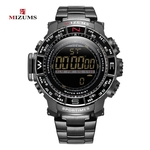 Sports da M8003Men relógio eletrônico impermeável Aço Belt Sports Watch