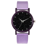 Starry Sky Series Unisex Strap Strap Round Dial Analog Quartz Relógio De Pulso Presente